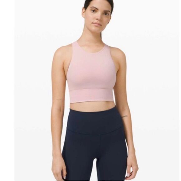 Lululemon Ebb to Train Bra Pink Porcelain NWT
